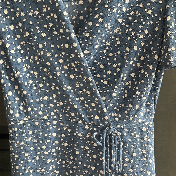 Monteau Blue Floral Mini Dress - Picture 3 of 5